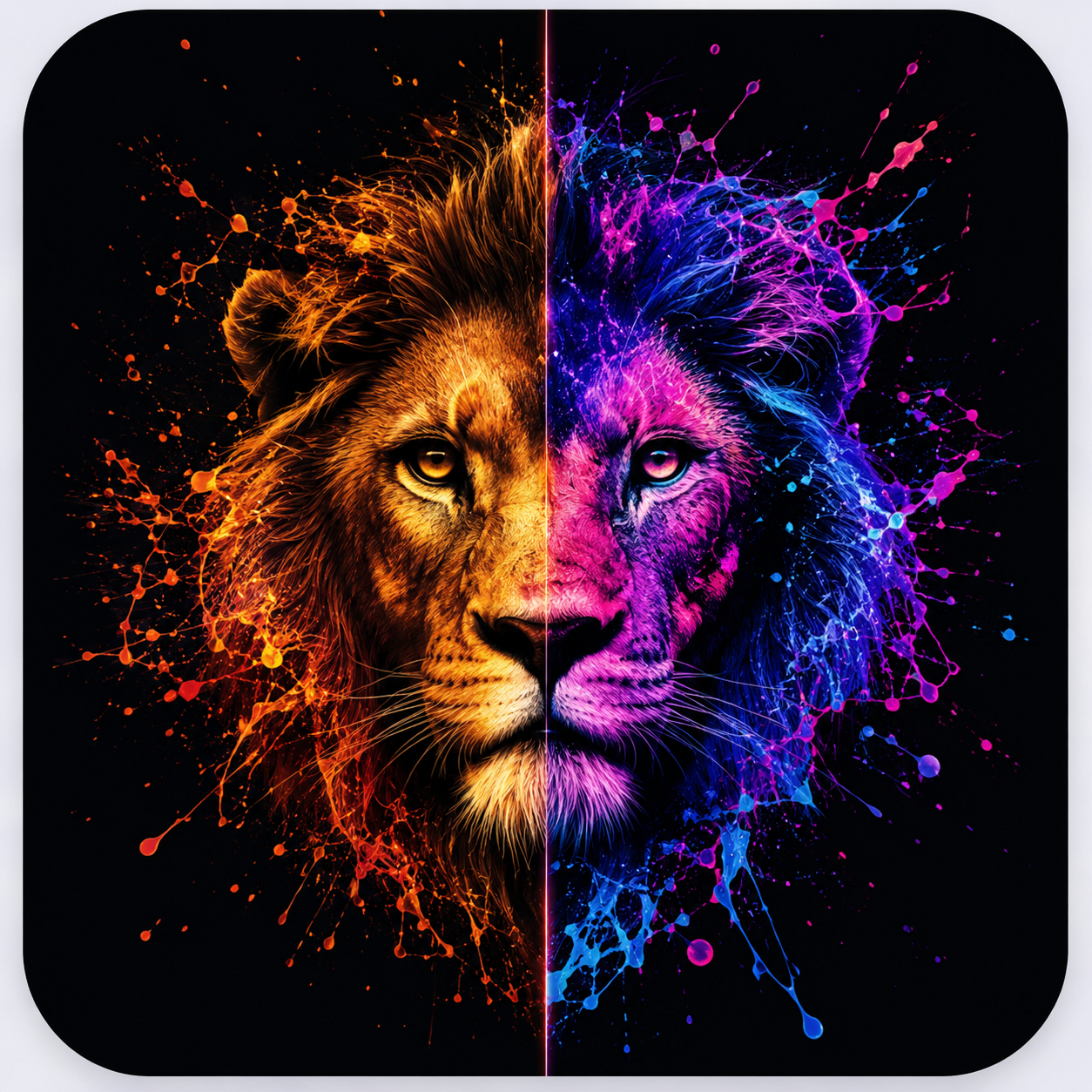 AI generated lion design variation