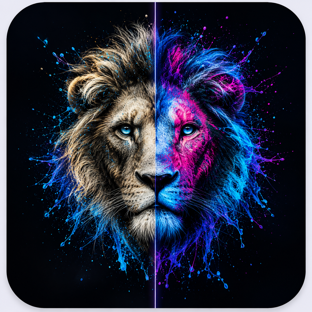 AI generated lion design variation