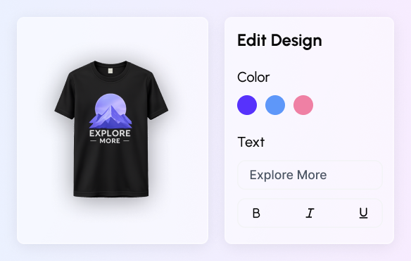 Preview & Customize preview